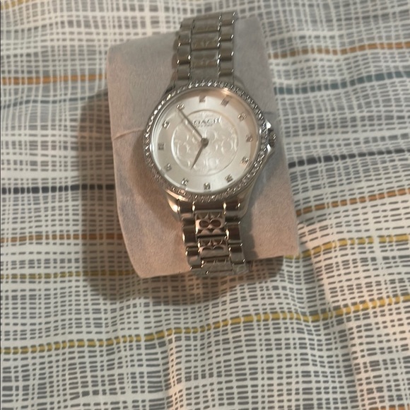 Coach Silver Watch with Geometric Dial - Picture 1 of 1